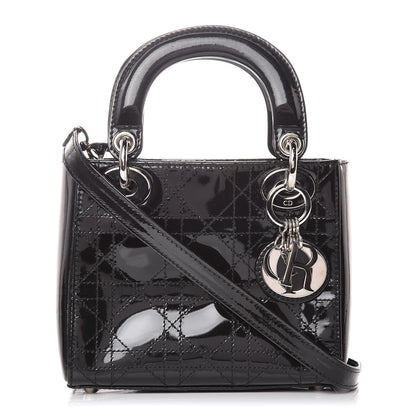 Christian Dior Patent Cannage Mini Lady Dior Black 1 of 11
