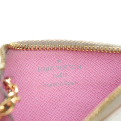 Louis Vuitton Monogram Multicolor Key Pouch White Litchi 6 of 7