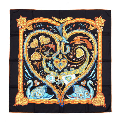Hermes Silk De Tout Coeur Scarf 90 1 of 8