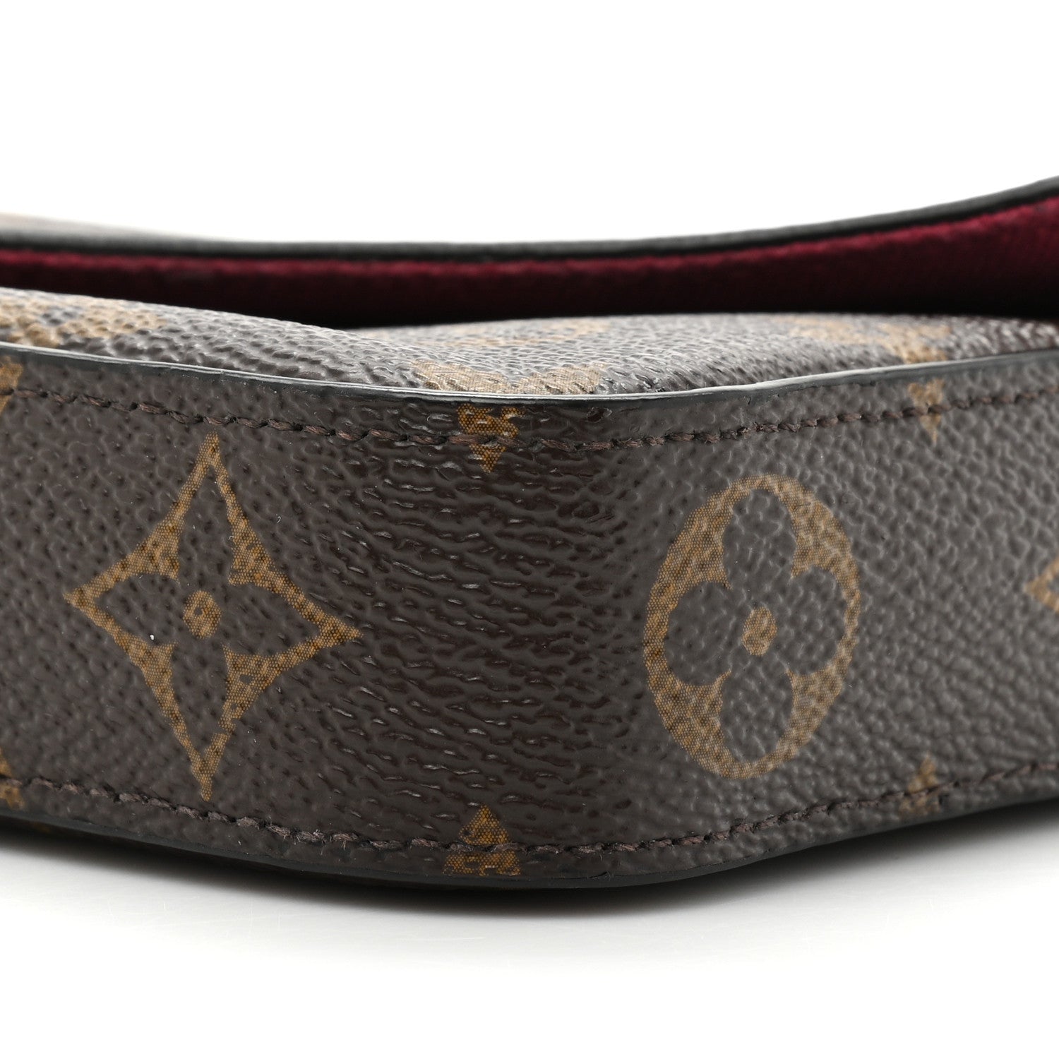 Louis Vuitton Monogram Pochette Felicie Chain Wallet Fuchsia 10 of 15