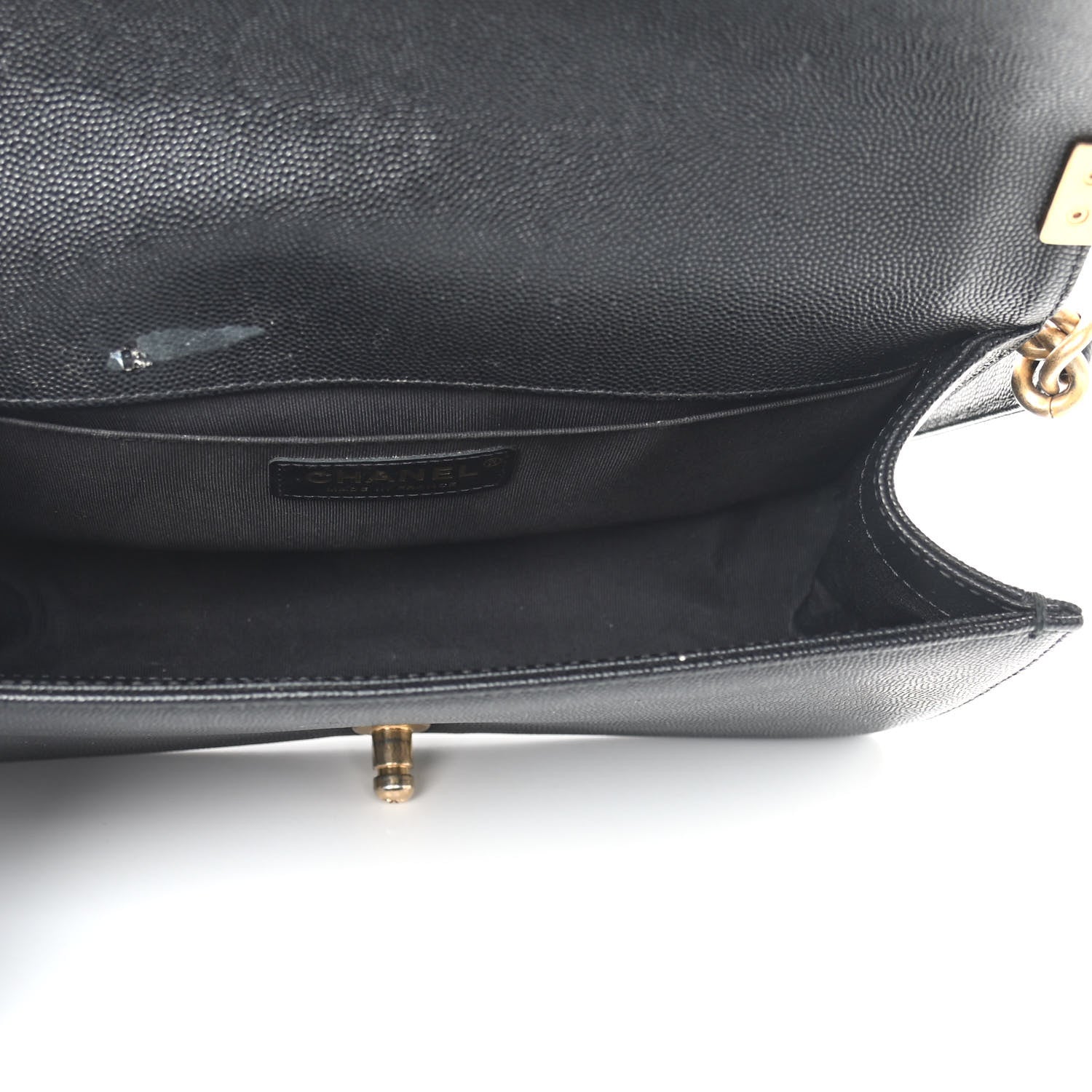Chanel Caviar Quilted Medium Boy Flap Black 5 of 10