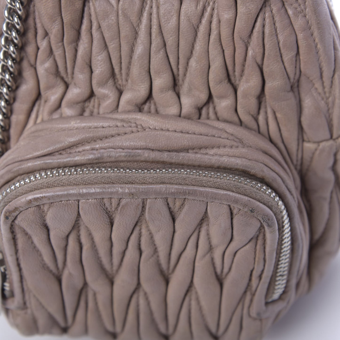Nappa Matelasse Mini Backpack Cipria