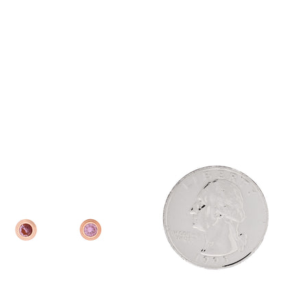 Cartier 18K Pink Gold Pink Sapphire D'Amour Earrings 2 of 6
