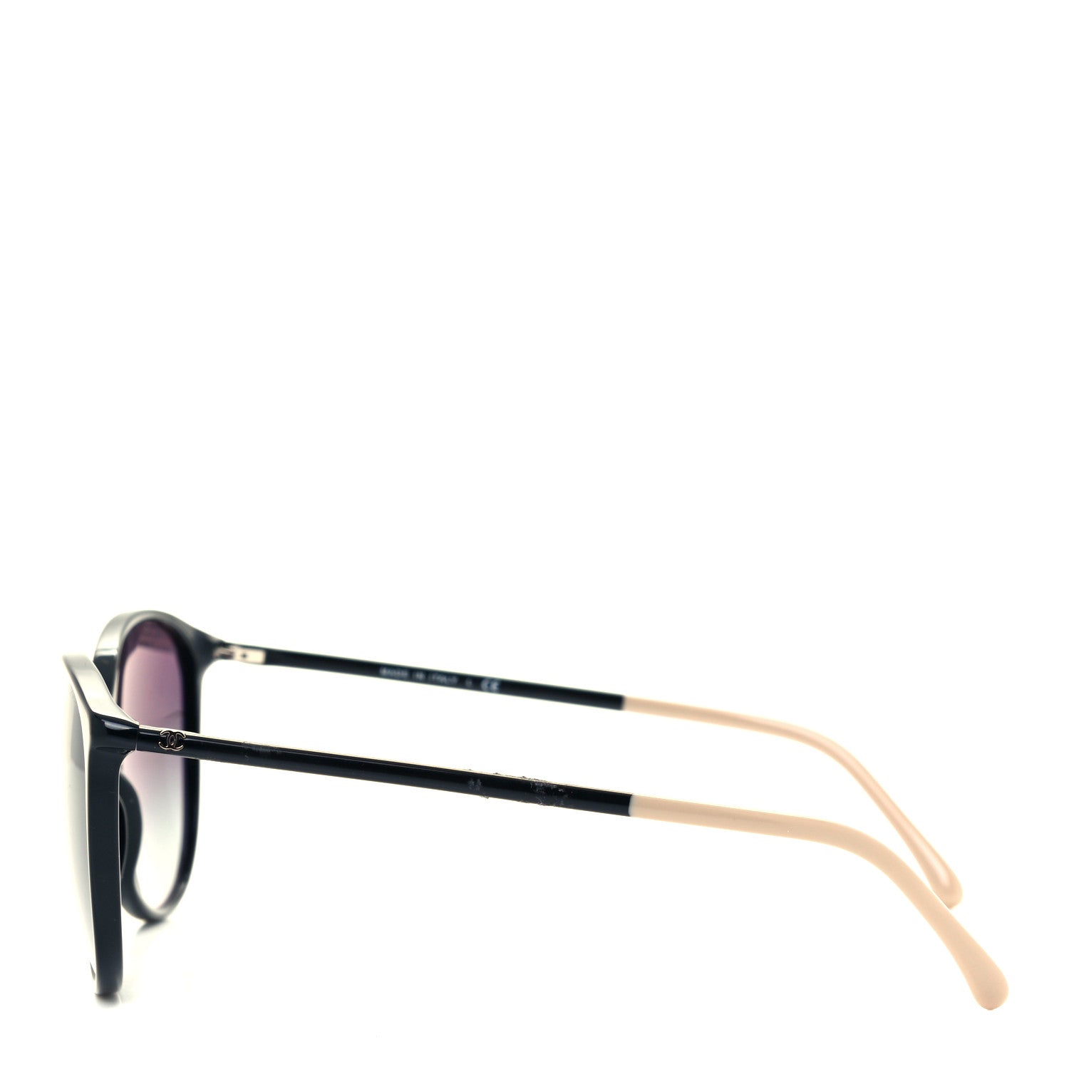 Chanel Acetate Round Sunglasses 5278 Black 3 of 7