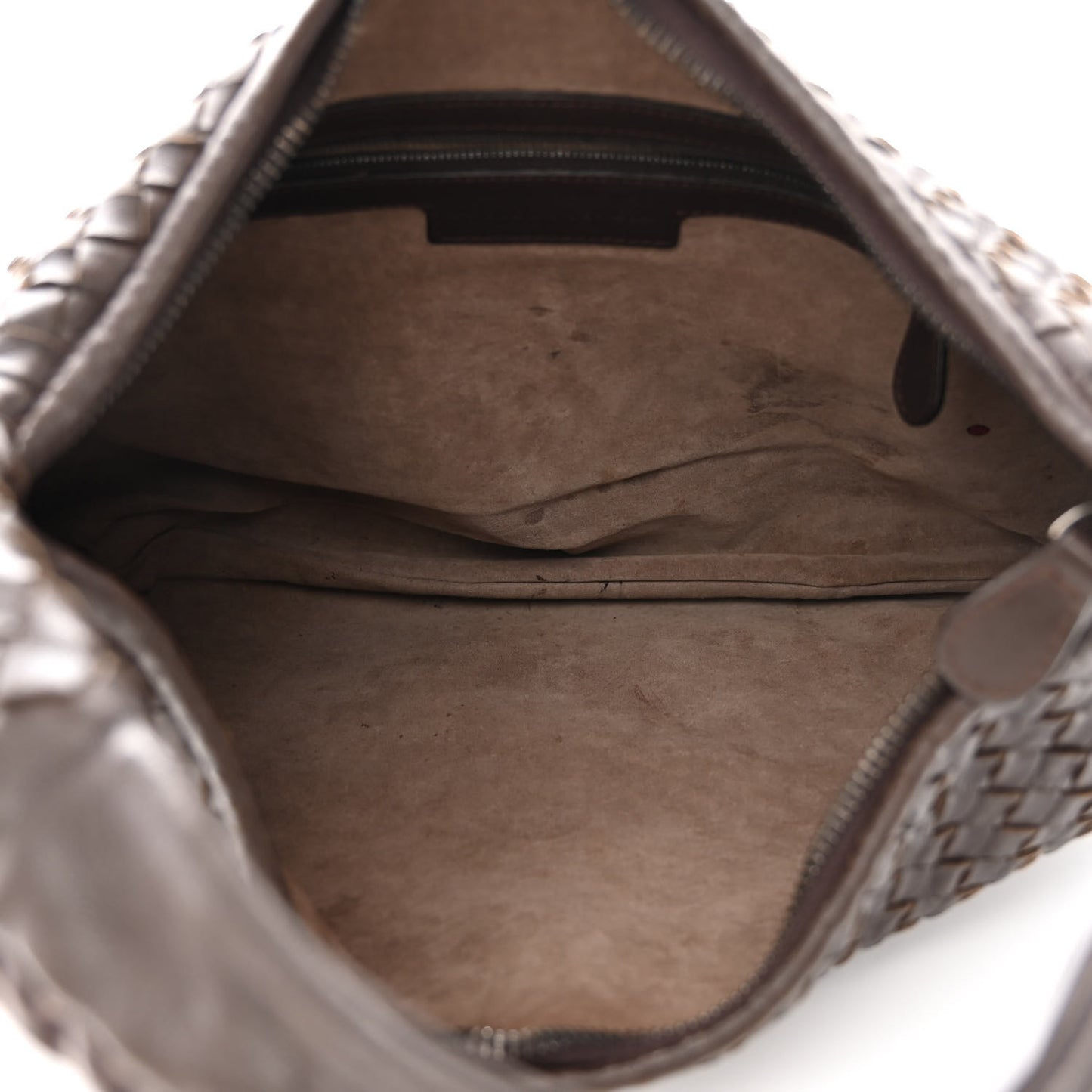 Nappa Intrecciato Small Veneta Hobo Ebano