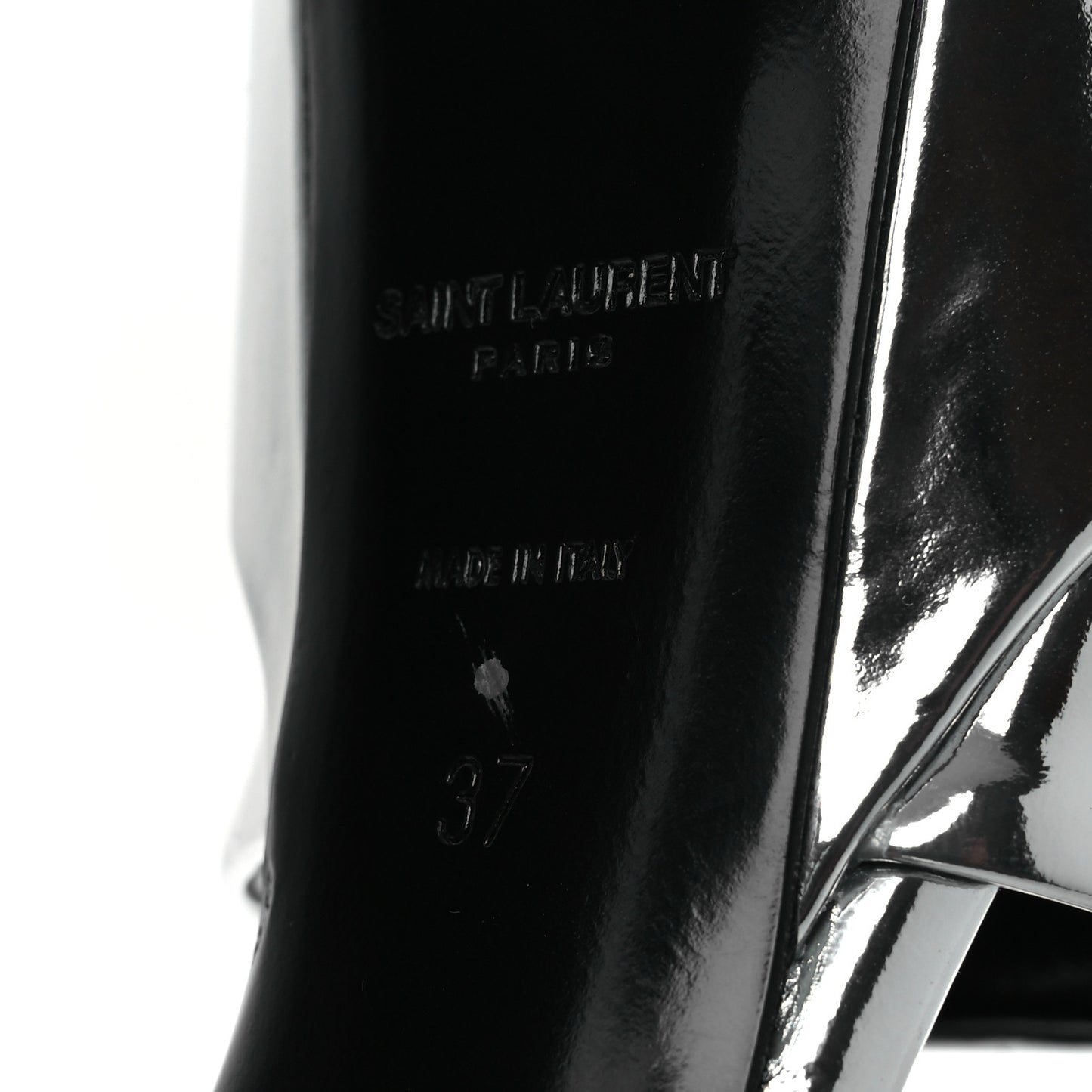 Metallic Patent Sexy 95 Tanouk Platform Sandals 37 Argento