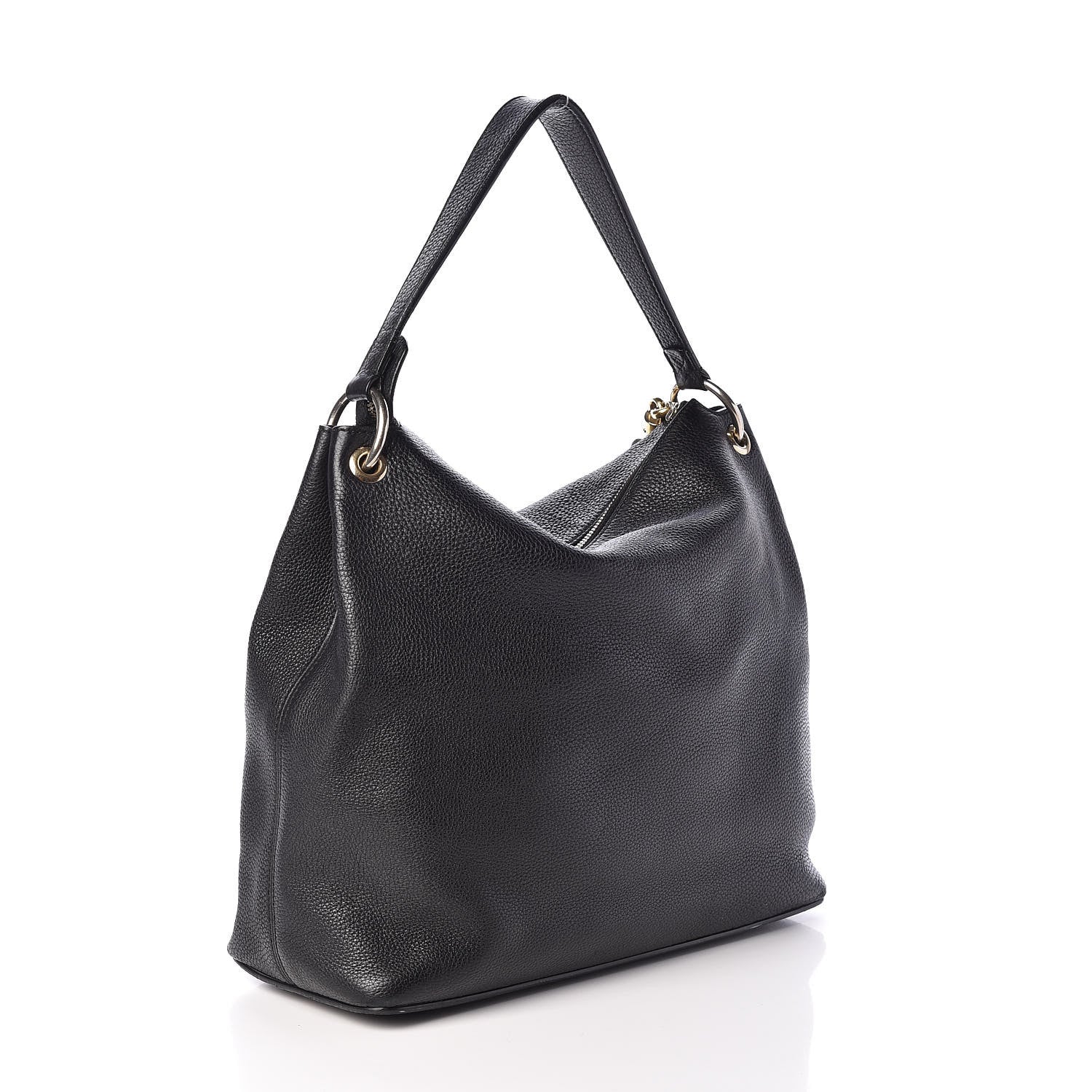 Gucci Pebbled Calfskin Large Soho Hobo Black 3 of 10