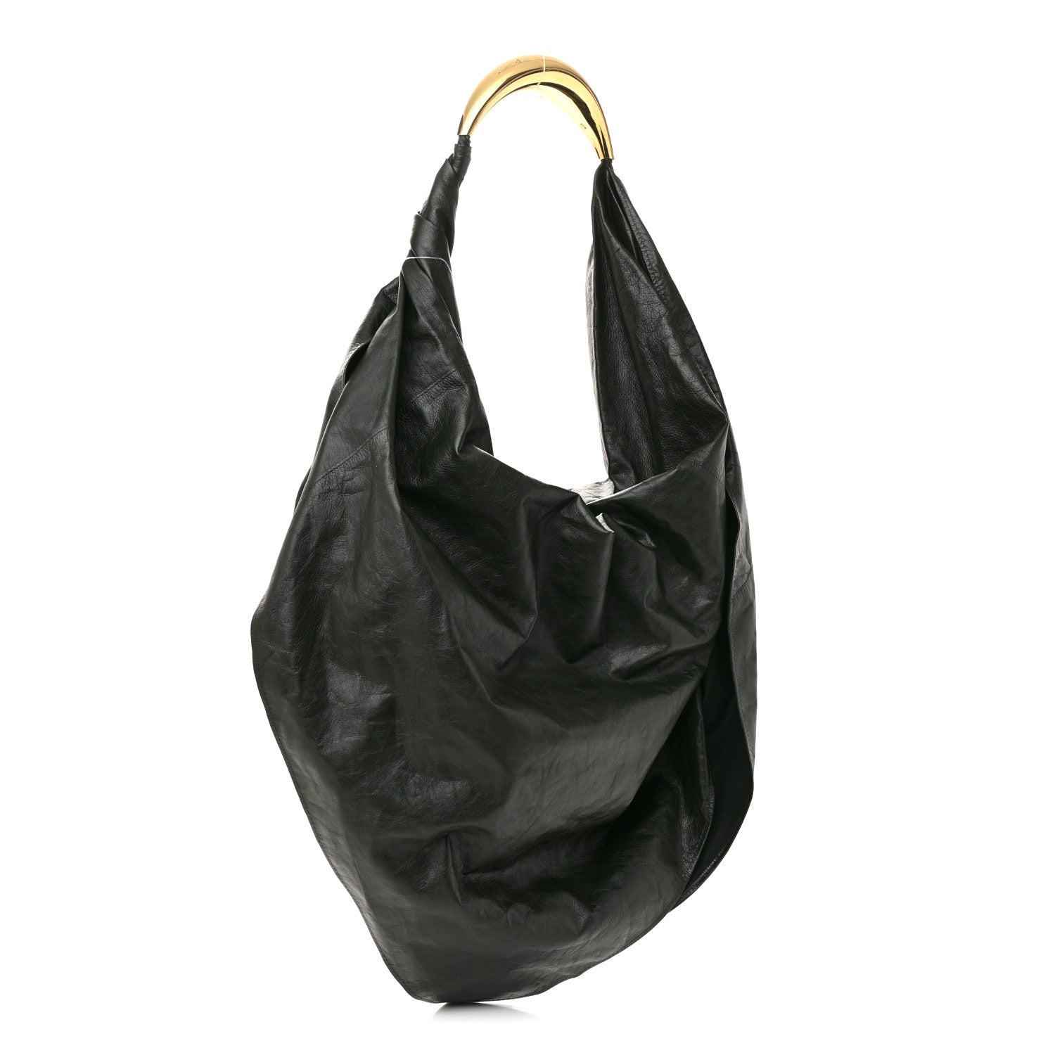 Bottega Veneta Calfskin Foulard Shoulder Bag Dark Green 3 of 11