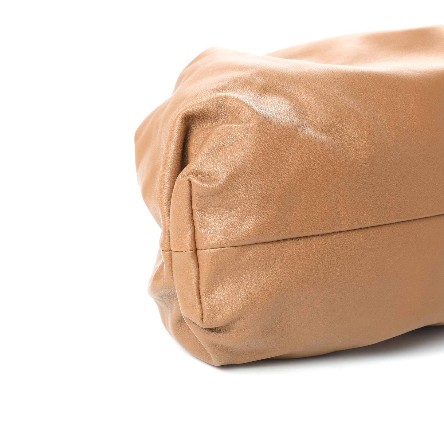 Smooth Butter Calf The Pouch Oversized Clutch Cammello