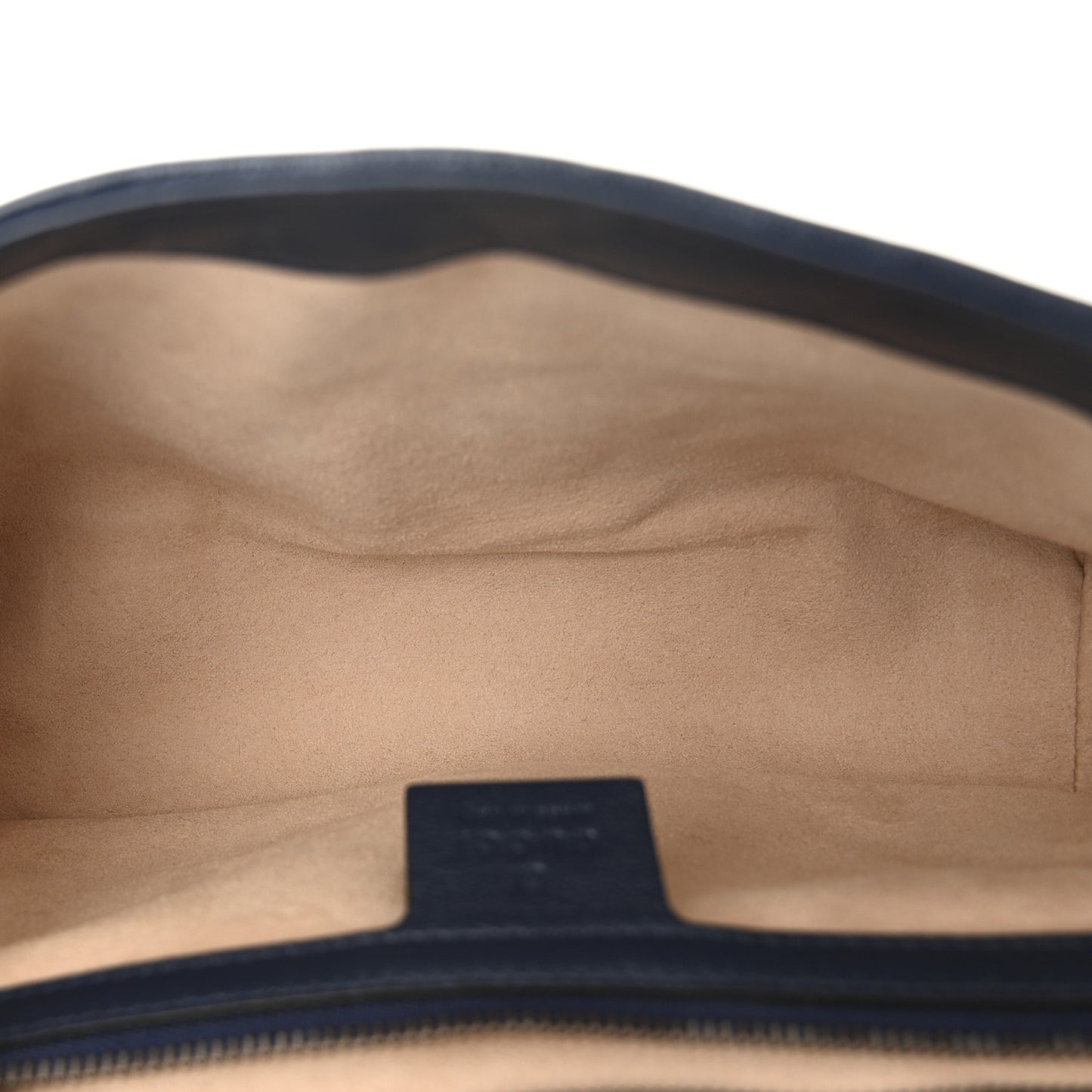 Vintage Effect Calfskin Matelasse Diagonal Small Torchon GG Marmont Shoulder Bag Mystic White Blue Agata