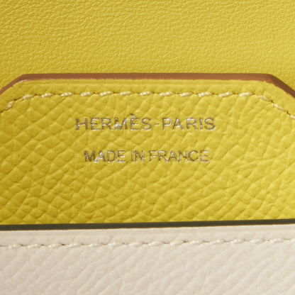 Hermes Epsom Passant Long Wallet Craie Lime 8 of 9