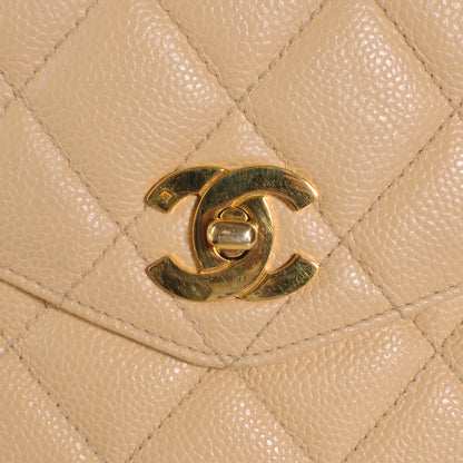 Chanel Caviar Quilted Shoulder Bag Beige 5 of 9