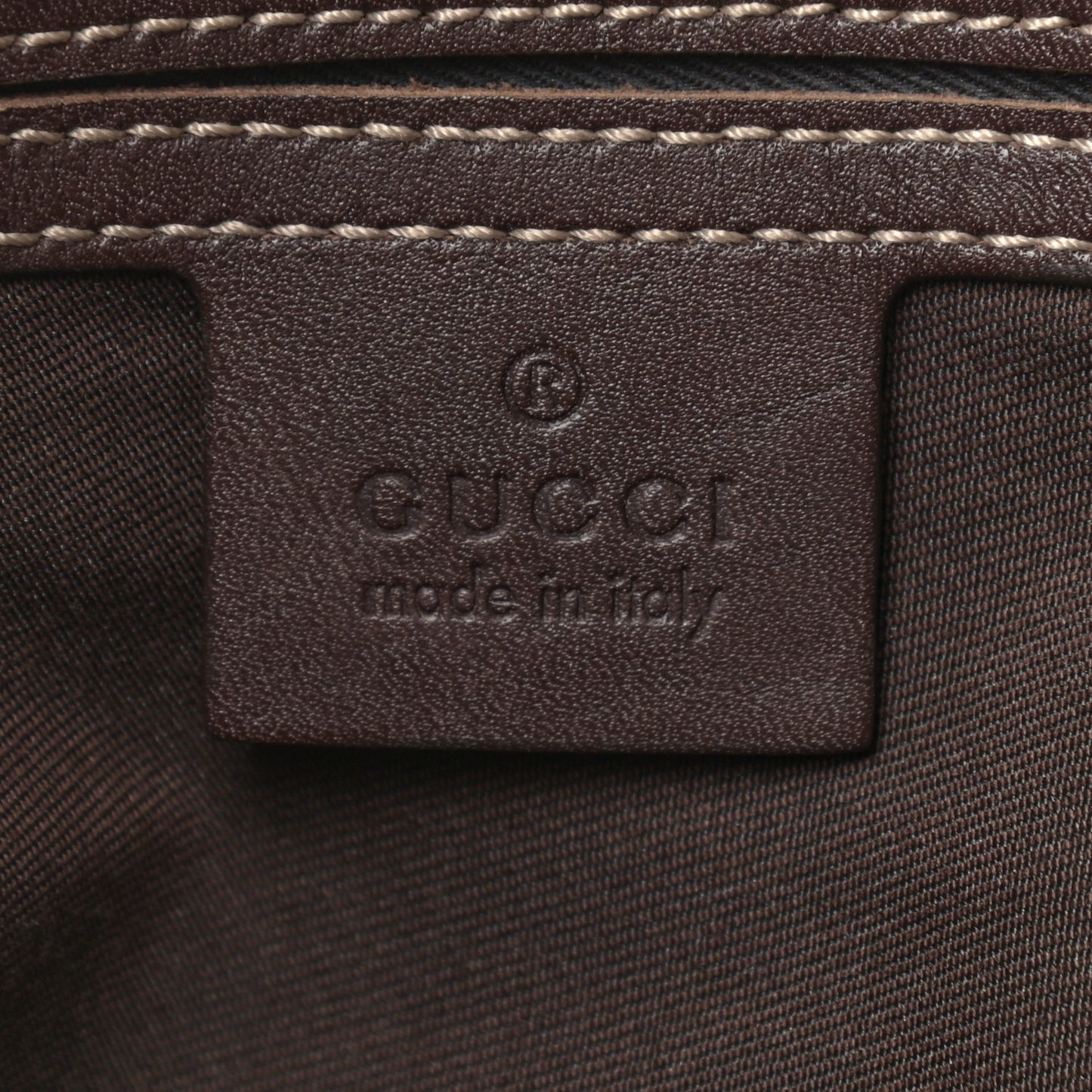 GG Supreme Monogram Medium Flat Messenger Bag Dark Brown