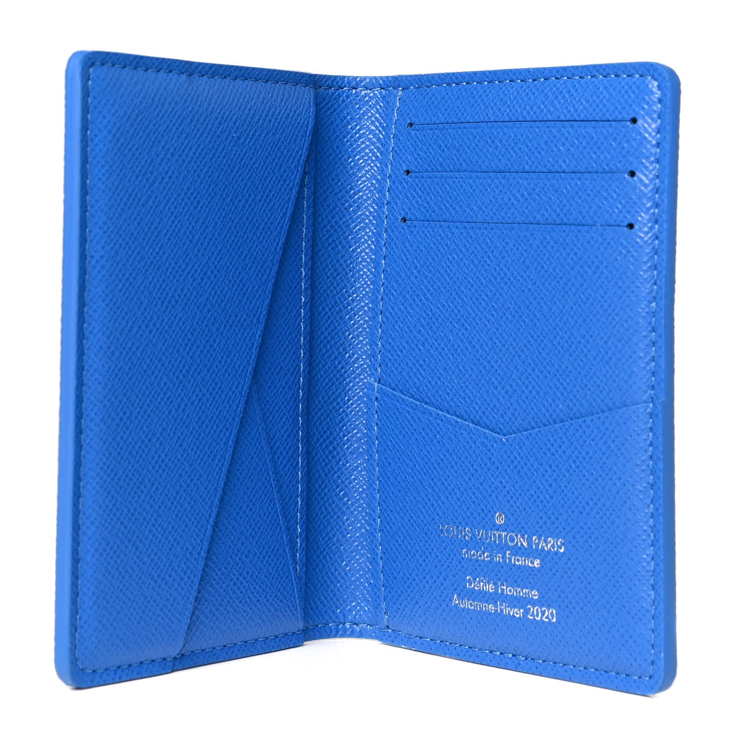 Monogram Clouds Pocket Organizer Blue