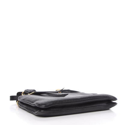 Prada Vitello Daino Double Zip Crossbody Bag Black 4 of 10