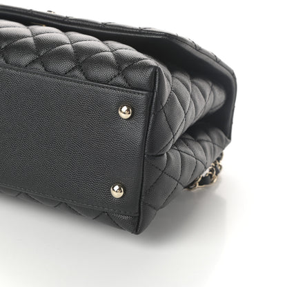 Chanel Caviar Quilted Small Coco Handle Flap Black 10 of 10