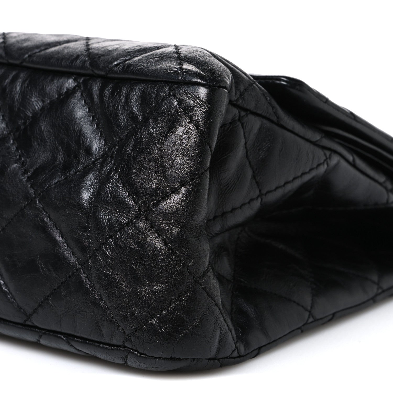 Chanel Metallic Aged Calfskin Quilted 2.55 Reissue 227 Flap So Black 10 of 10