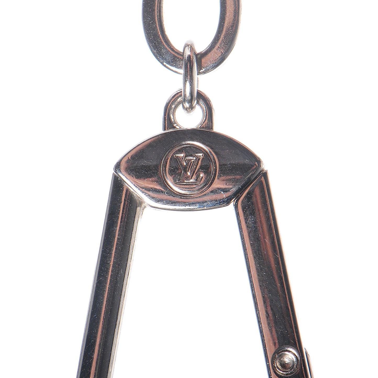Ice Ball Key Holder Charm Silver