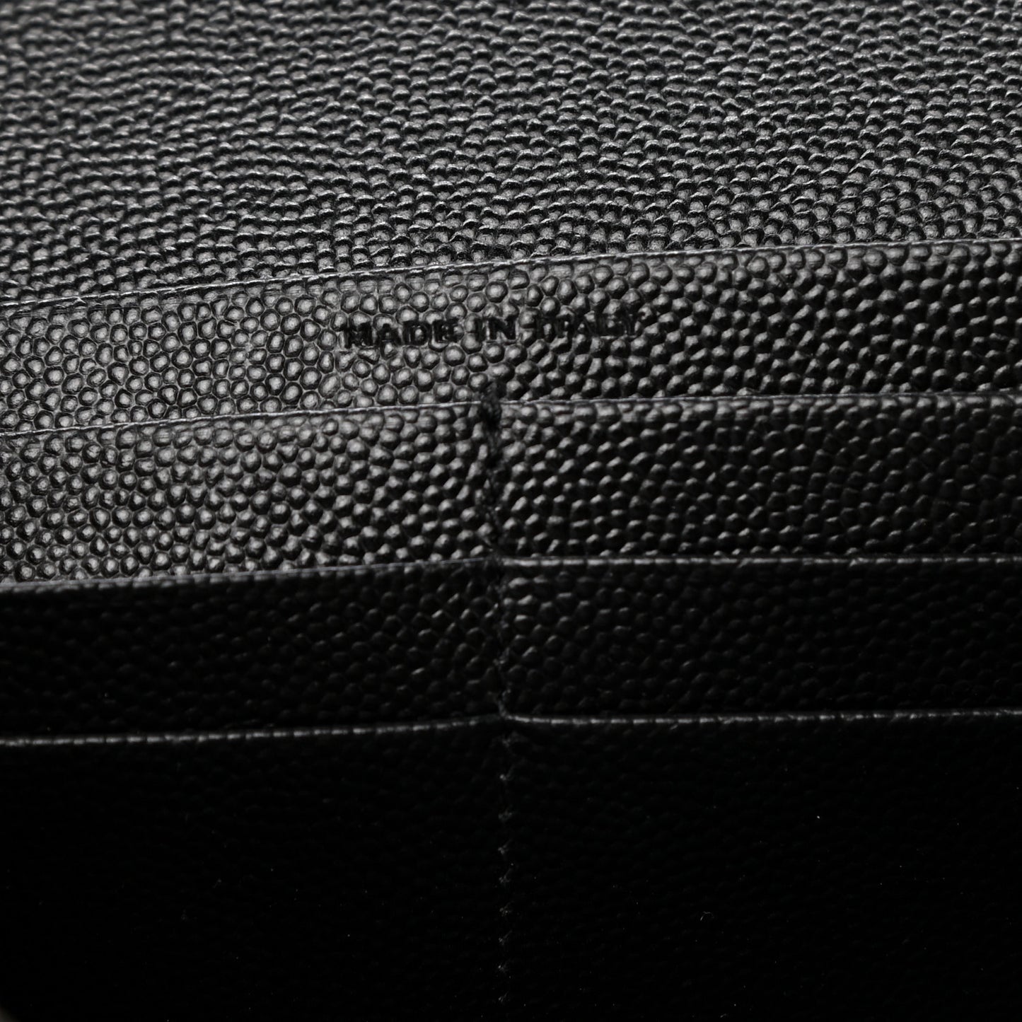 Grain De Poudre Classic Monogram Cassandre Wallet Black