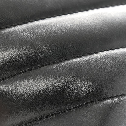 Saint Laurent Calfskin Y Quilted Monogram Monochrome Toy Loulou Crossbody Bag Black 11 of 15