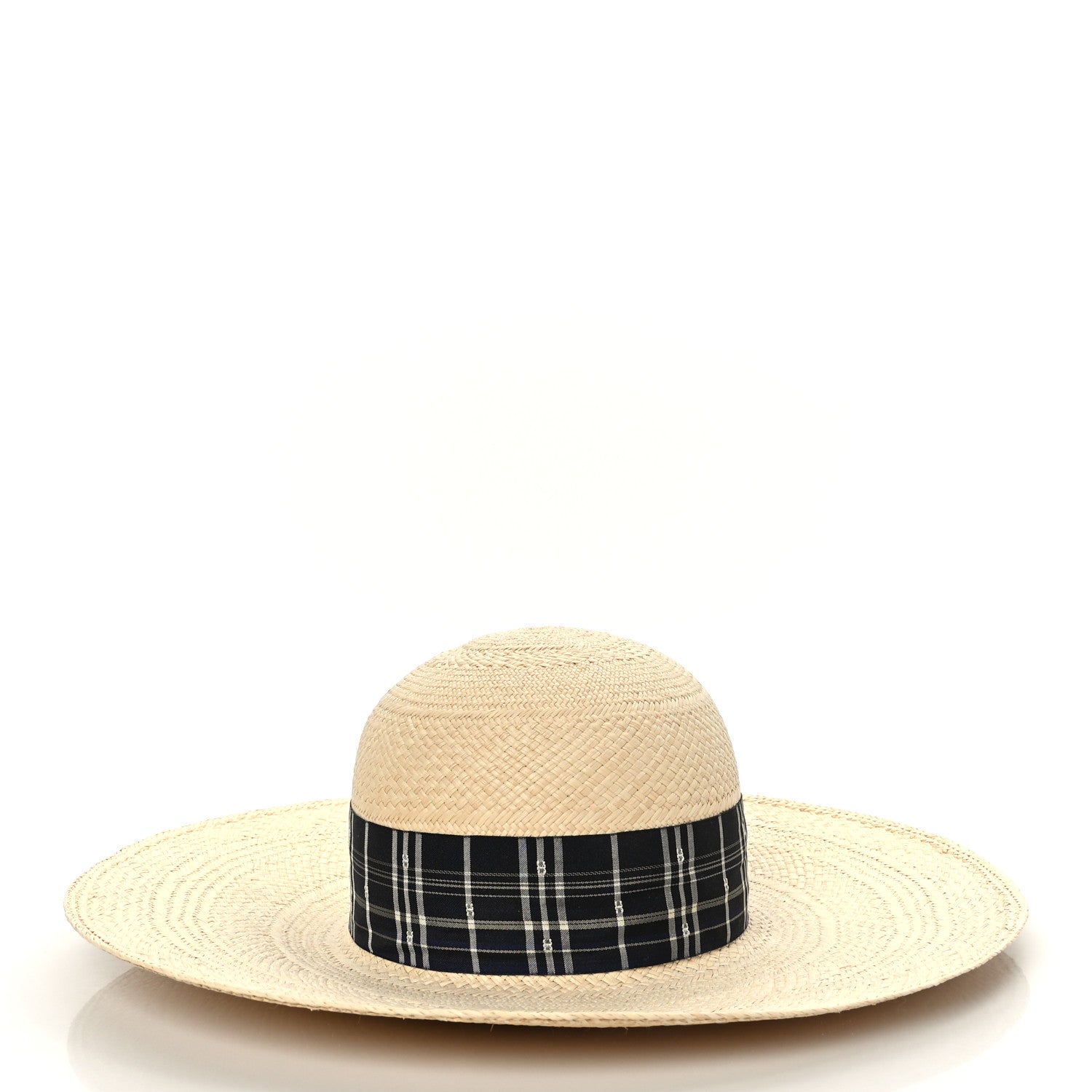 Hermes Chapeau Femme Anouk Panama Hat 57 Naturel Marine 4 of 7