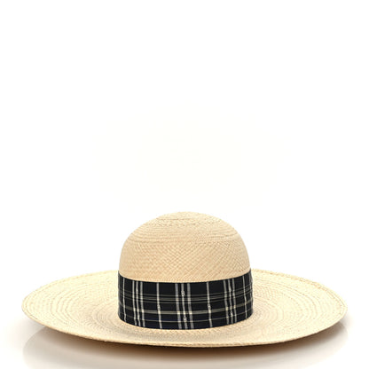 Hermes Chapeau Femme Anouk Panama Hat 57 Naturel Marine 4 of 7