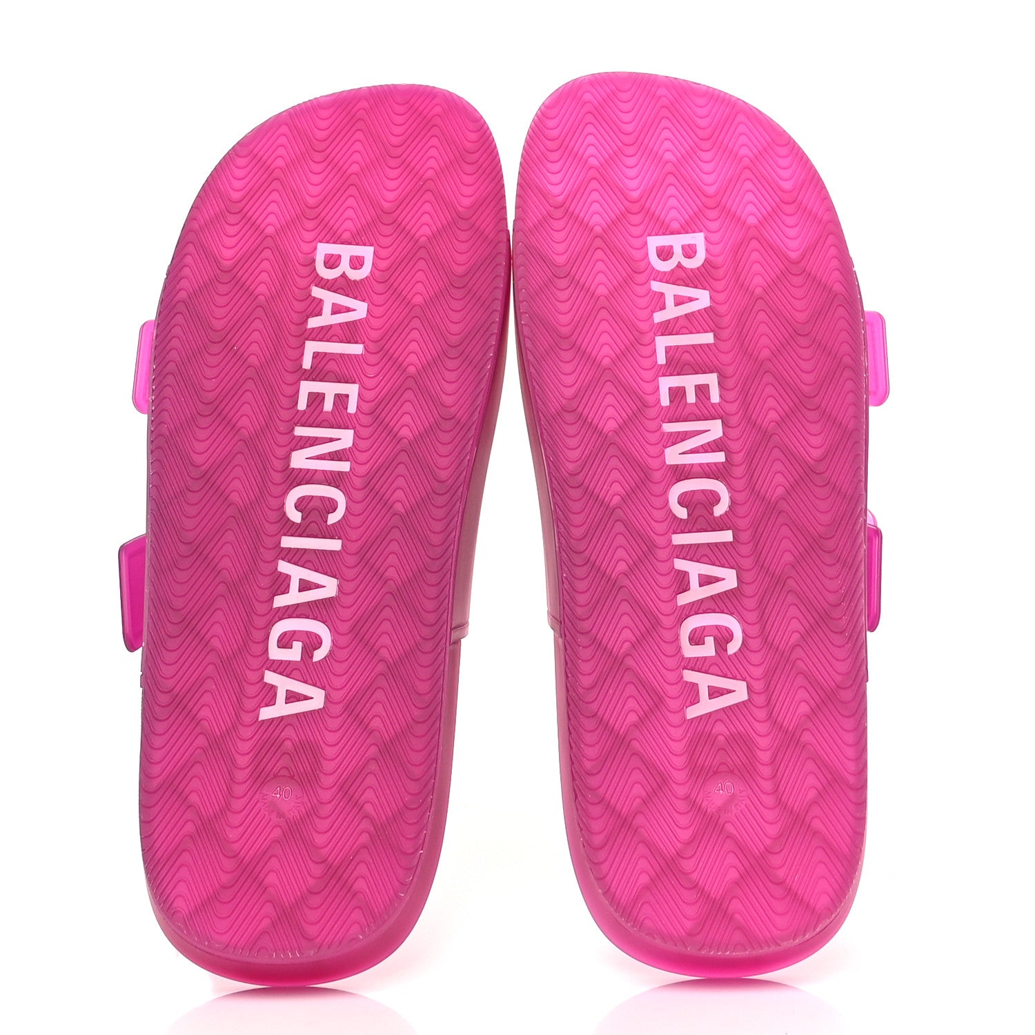 Balenciaga Technical Polyurethane Mallorca Slide Sandals 40 Pink 5 of 8
