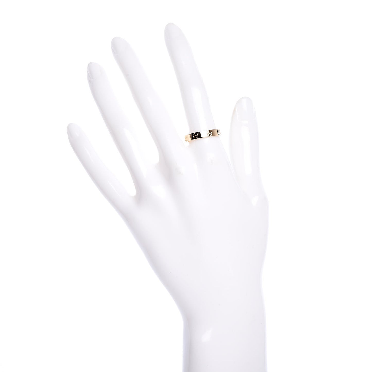 18K Yellow Gold 3.5mm LOVE Wedding Band Ring 55 7.25