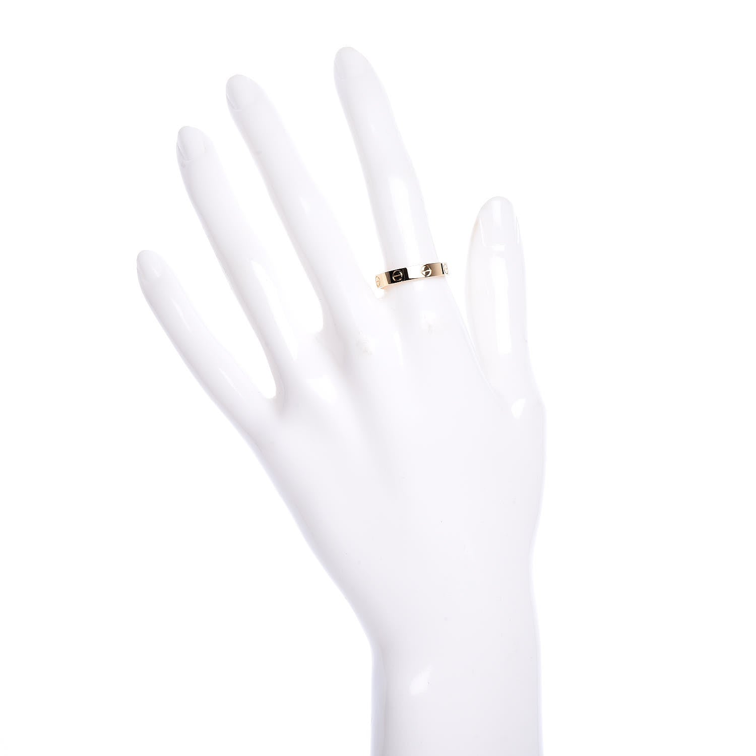 Cartier 18K Yellow Gold 3.5mm LOVE Wedding Band Ring 55 7.25 2 of 4