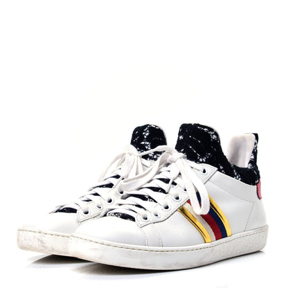 Gucci Calfskin Lace Ayers Sylvie Web Womens New Ace High Top Sneakers 35 White 4 of 10