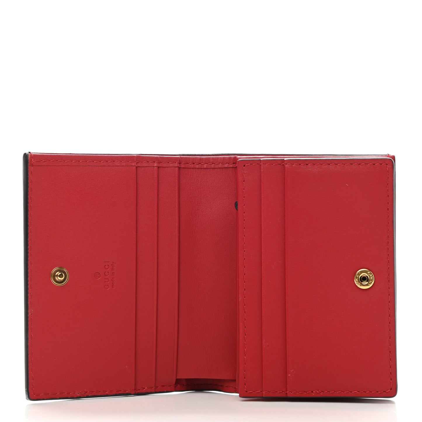 Calfskin Queen Margaret Card Case Wallet Blue Agata Hibiscus Red Mystic White