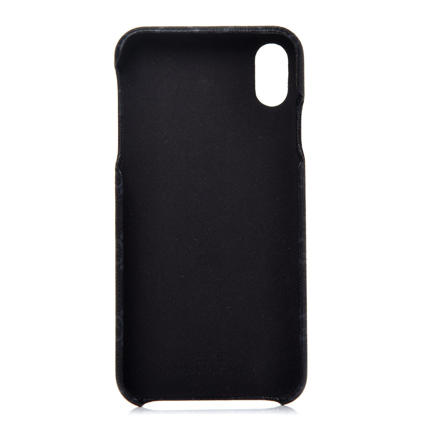 GG Supreme Monogram Top Handle iPhone XS Max Case Black