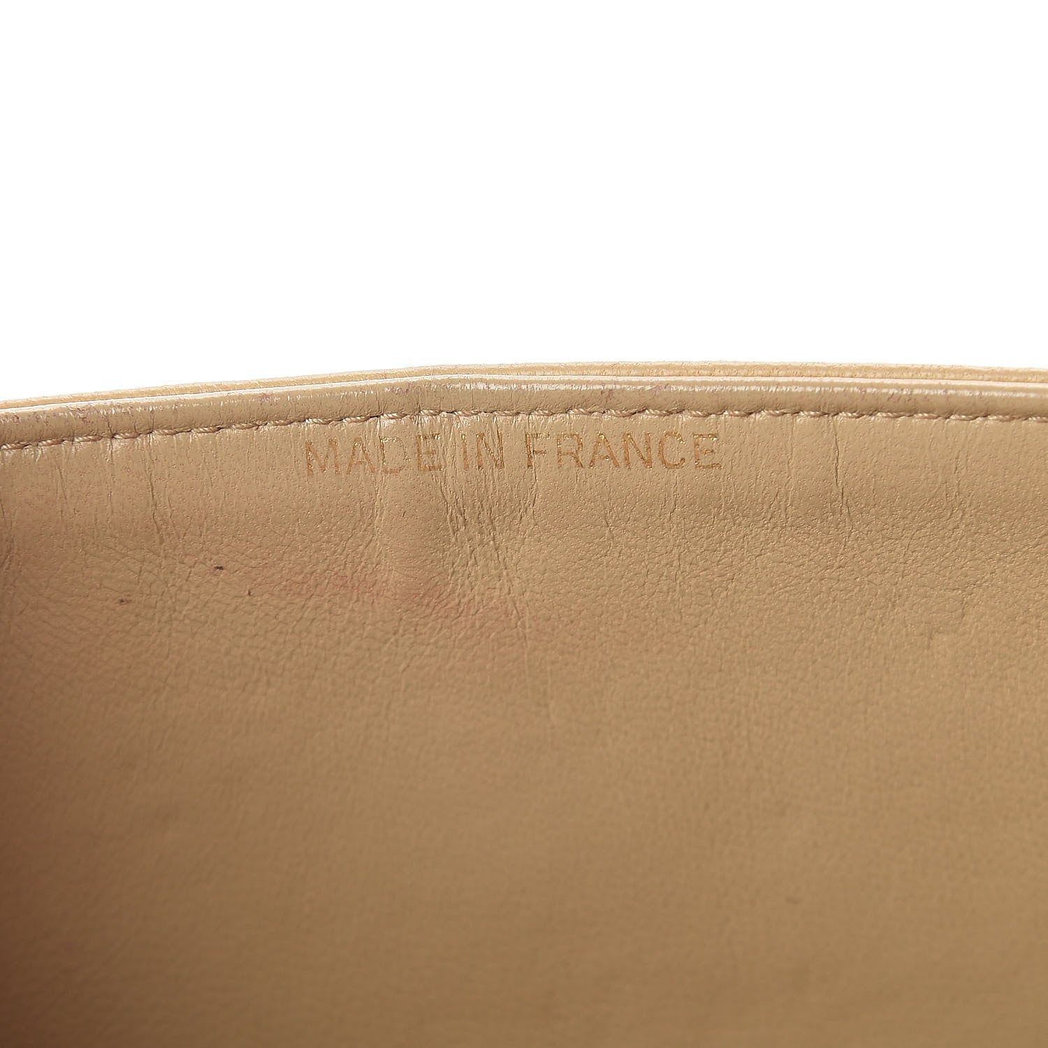 Chanel Lambskin Quilted Medium Double Flap Beige 7 of 10