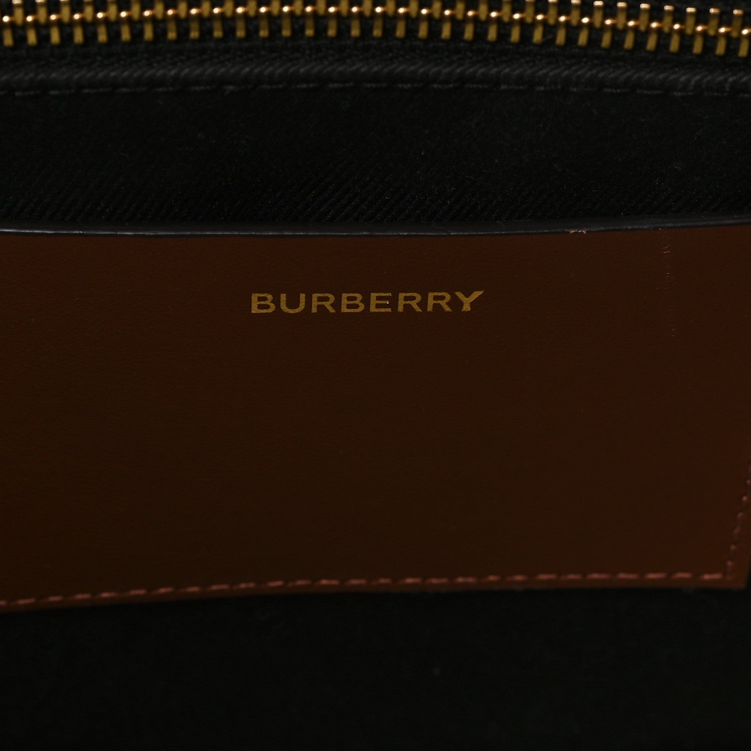 Burberry E-Canvas Check Calfskin Medium Freya Tote Dark Birch Brown 6 of 11