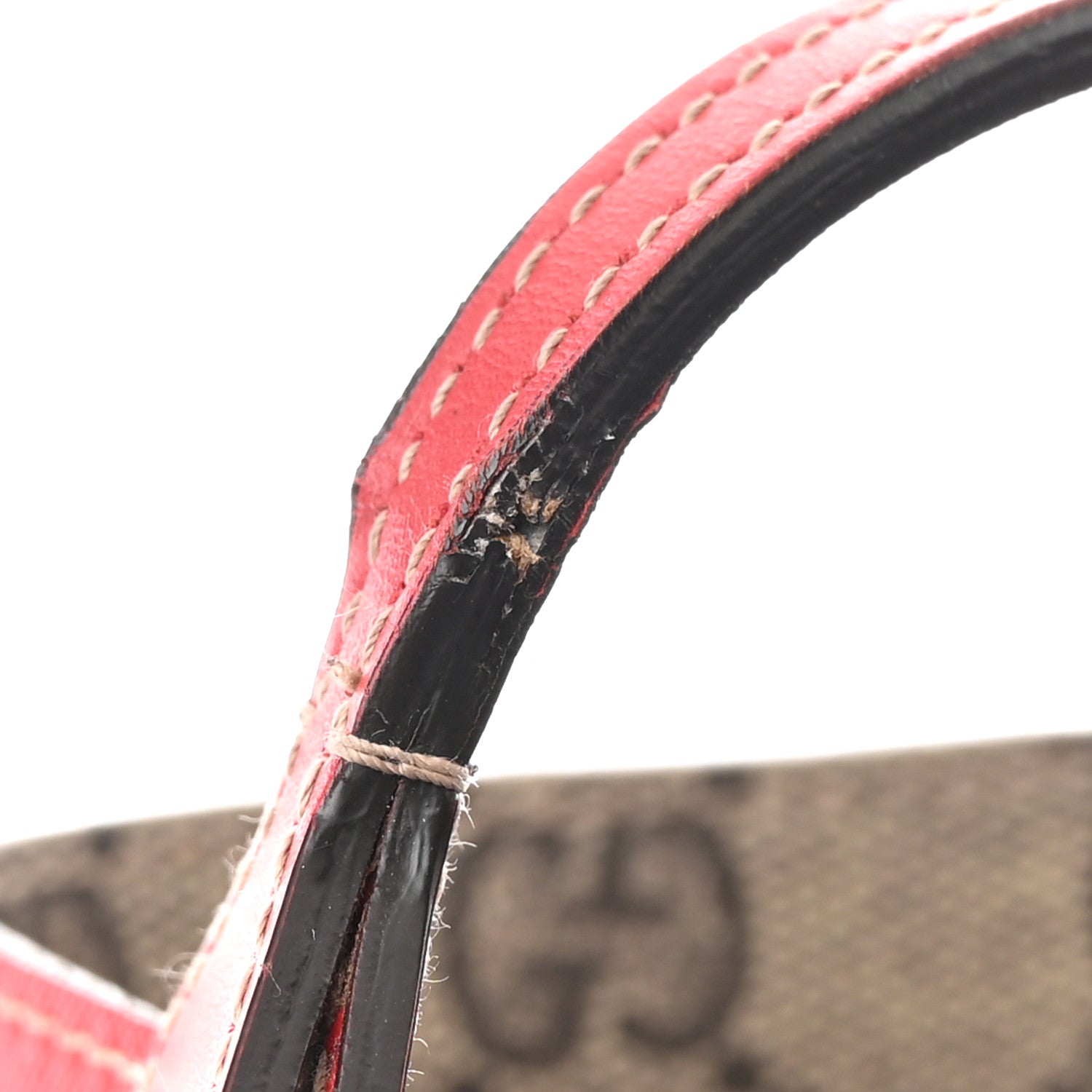 Gucci GG Supreme Monogram Large Reversible Tote Beige Red 16 of 16