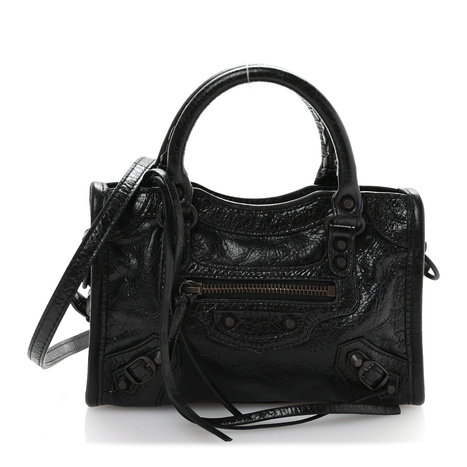 Balenciaga Agneau Arena Classic Hardware Nano Le City Black 1 of 11
