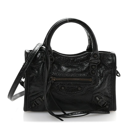 Balenciaga Agneau Arena Classic Hardware Nano Le City Black 1 of 11