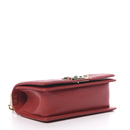 Chanel Caviar Quilted Small Boy Flap Red 4 of 11