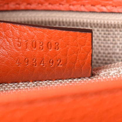 Gucci Dollar Calfskin Interlocking G Shoulder Bag Sun Orange 7 of 10