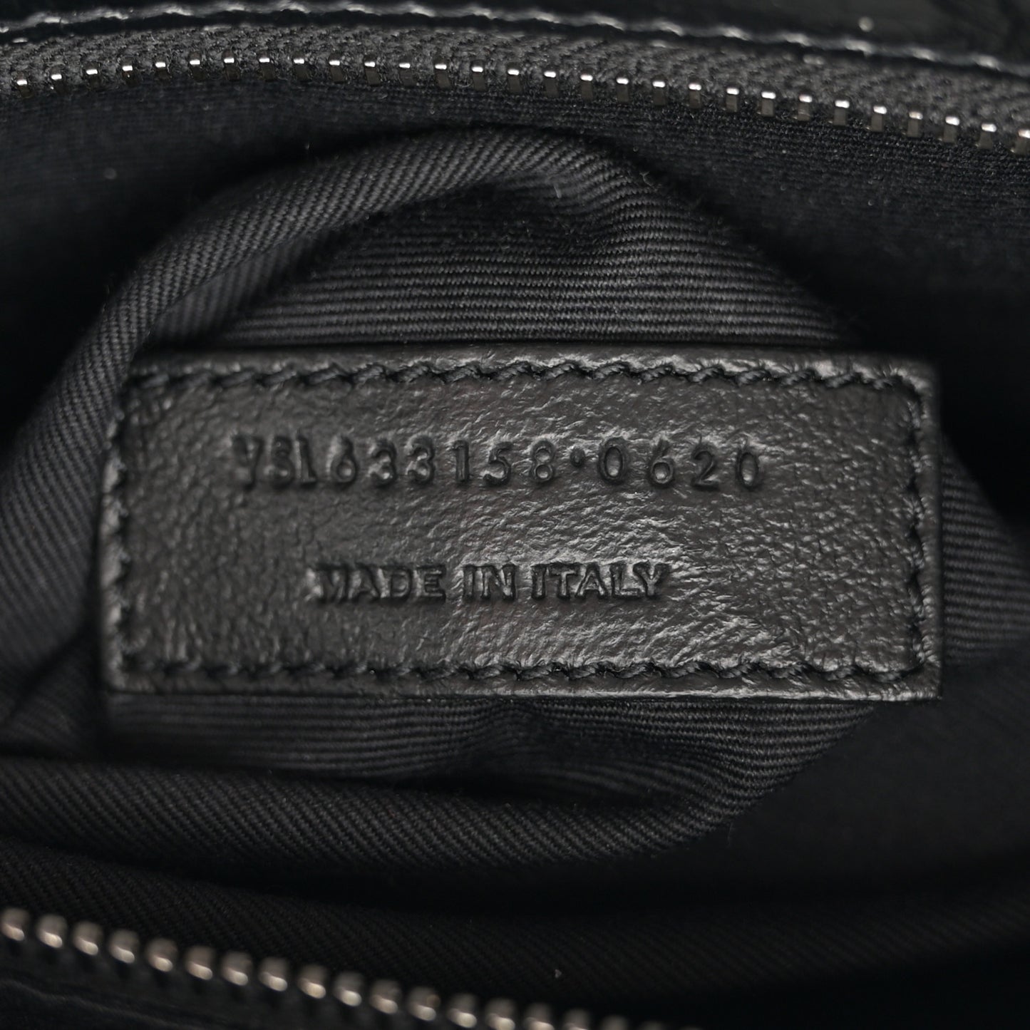 Crinkled Calfskin Matelasse Monogram Medium Niki Chain Satchel Black