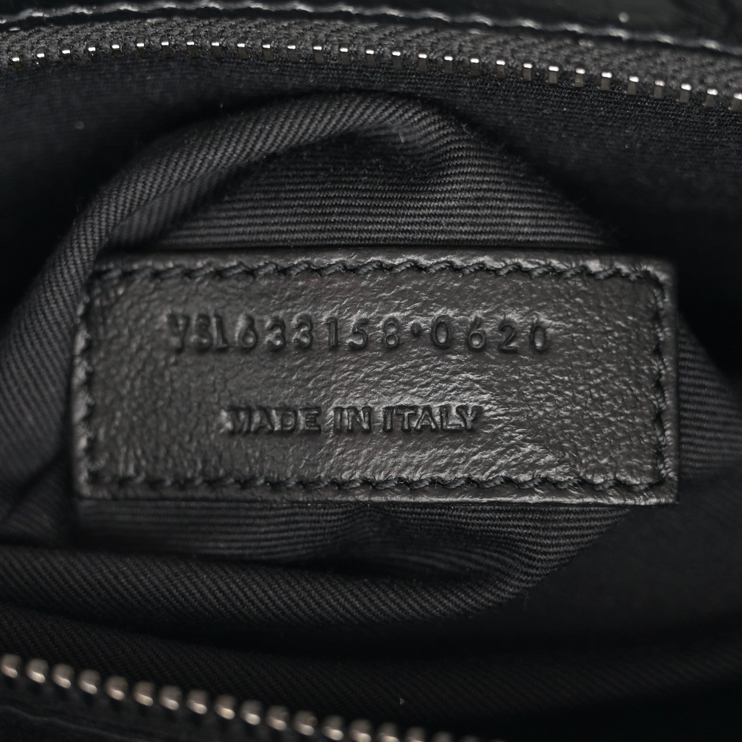 Saint Laurent Crinkled Calfskin Matelasse Monogram Medium Niki Chain Satchel Black 7 of 10