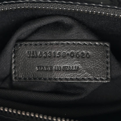 Saint Laurent Crinkled Calfskin Matelasse Monogram Medium Niki Chain Satchel Black 7 of 10