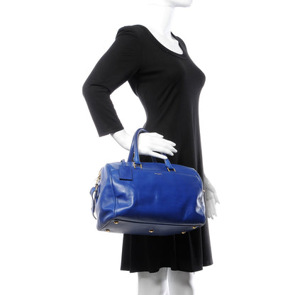 Saint Laurent Calfskin Classic Duffle 6 Blue 2 of 13