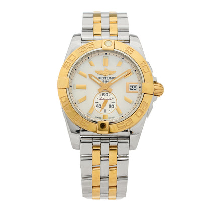Breitling Stainless Steel 18K Rose Gold Mother of Pearl 36mm Galactic Automatic Watch C37330 1 of 5