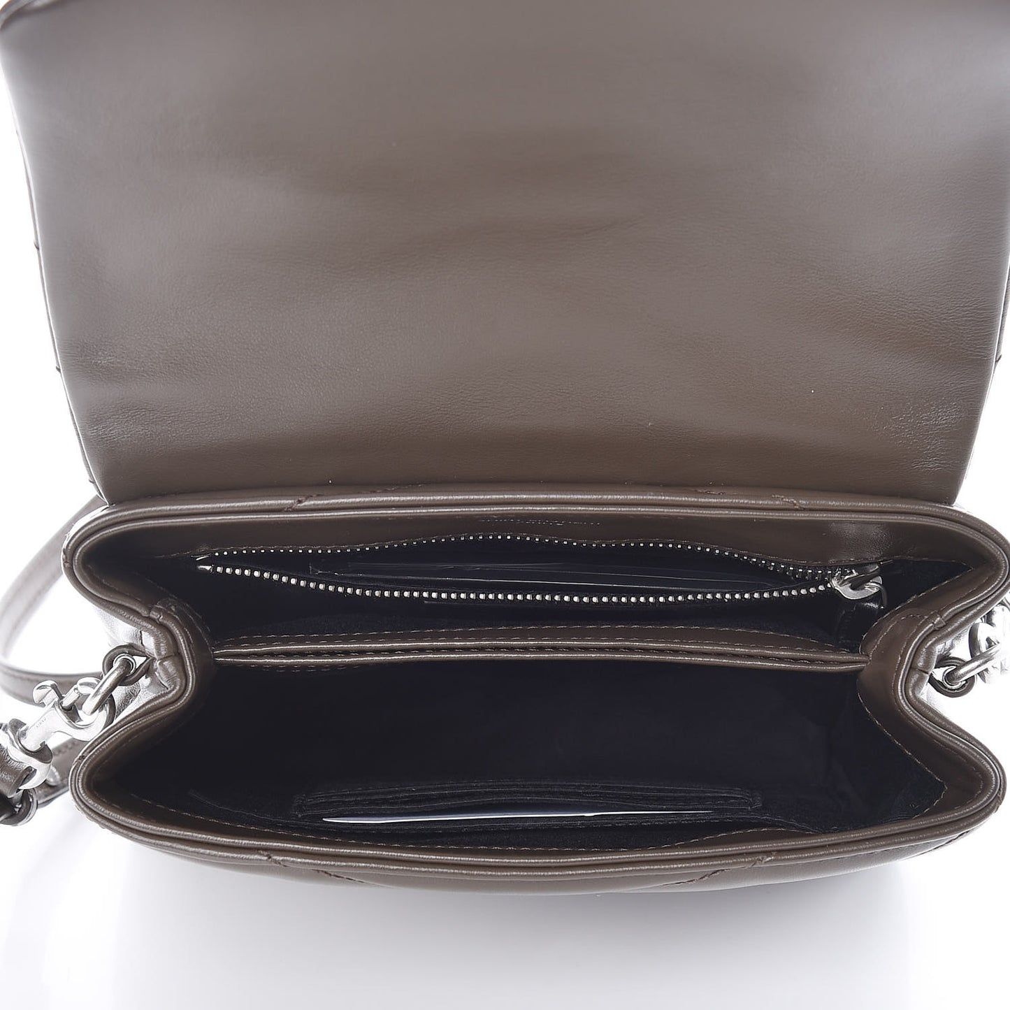 Calfskin Y Quilted Monogram Toy Loulou Crossbody Bag Faggio