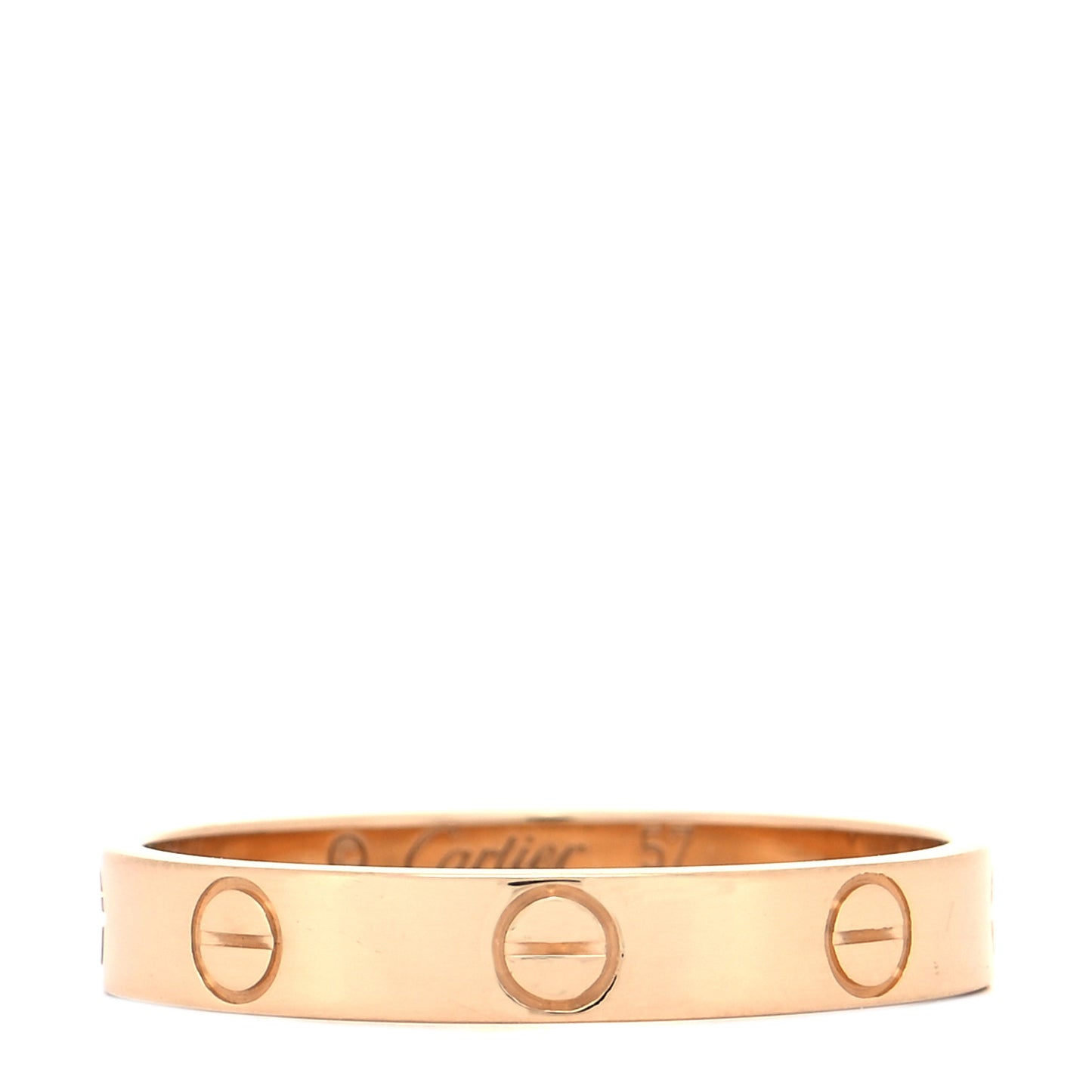 18K Yellow Gold 3.5mm LOVE Wedding Band Ring 57 8