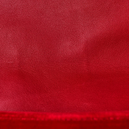 Gucci Velvet Matelasse Medium GG Marmont Shoulder Bag Hibiscus Red 10 of 10