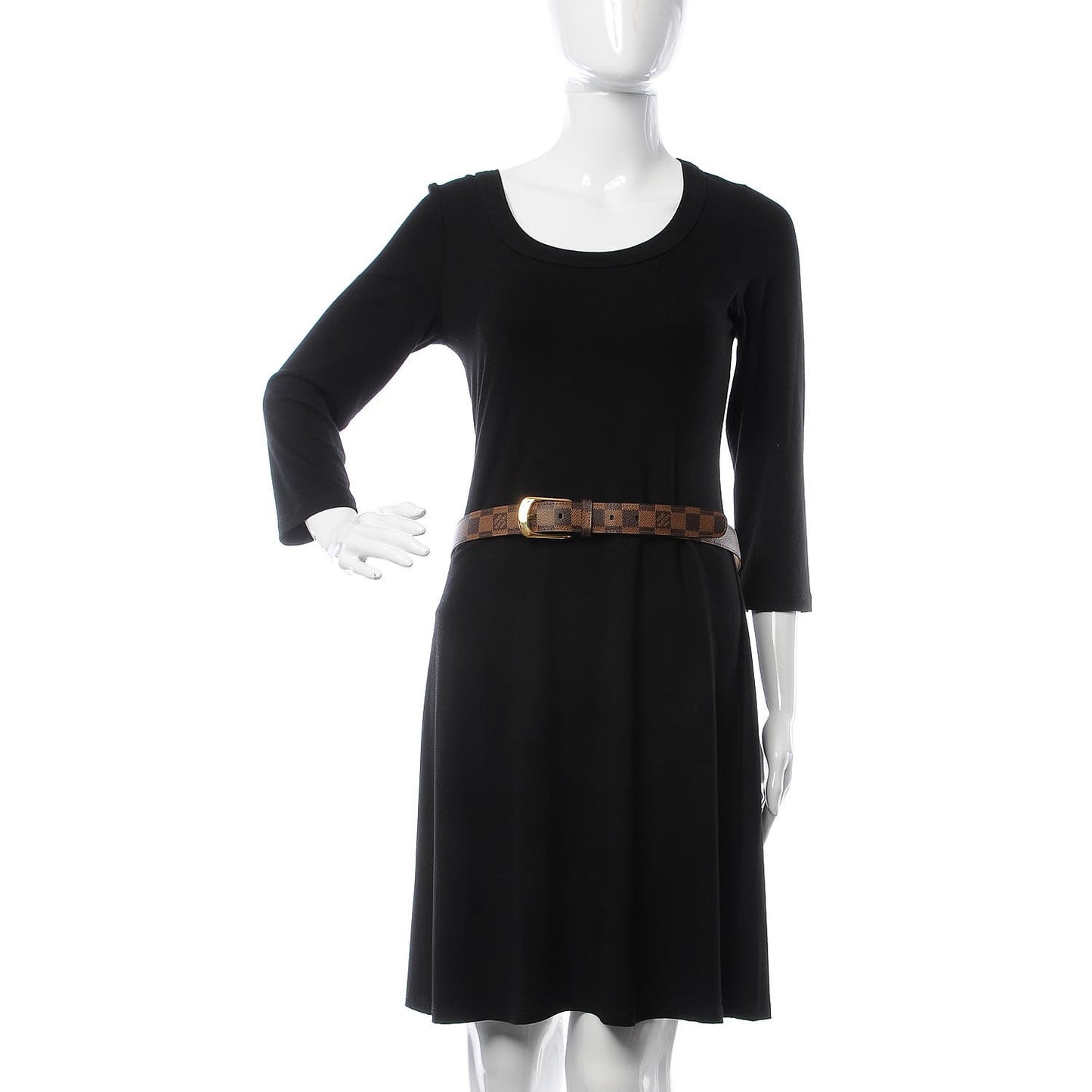 Damier Ebene 30mm Ellipse Belt 90 36