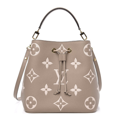 Louis Vuitton Empreinte Monogram Giant Neonoe MM Tourterelle Creme 2 of 9