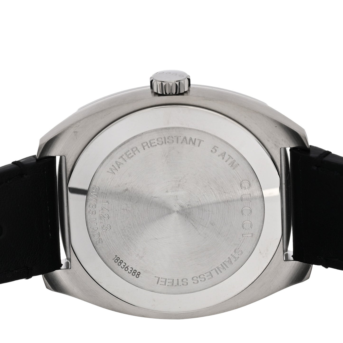 Stainless Steel Calfskin 40mm GG2570 Quartz Watch Black